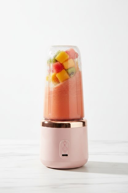 KitchenTechSA Pink Blender Action - Matched Style